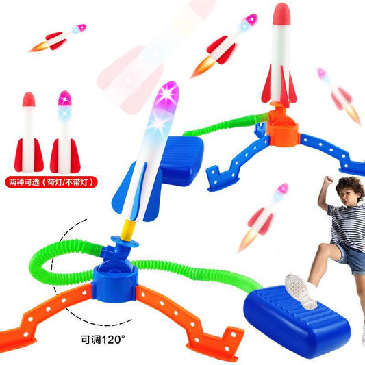 Cross-border outdoor toys rocket launcher Douyin children step on the rocket launcher to play