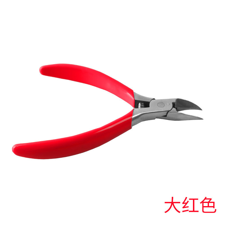 Original factory self-sale plastic dipped handle hawk beak nail scissors with multiple colors to choose from ingrown nail pliers hand polished mirror polished nail scissors free shipping