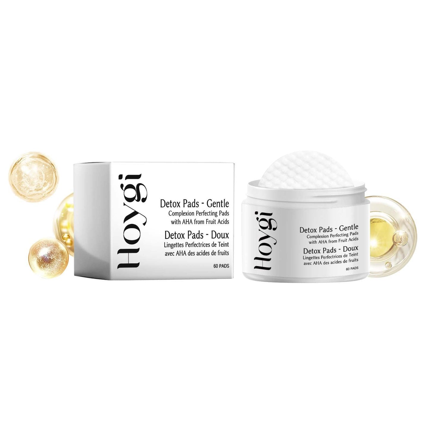 Hoygi facial cleansing care pads gently clean blackheads, acne, closed pores, moisturizing and brightening skin 