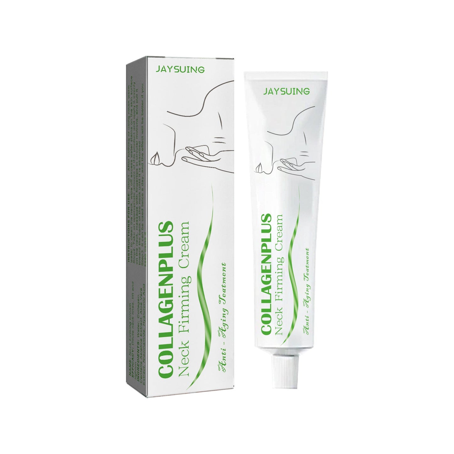 Jaysuing Neck Firming Cream reduces neck wrinkles, whitens and smoothes skin, swan neck moisturizing and firming neck cream 