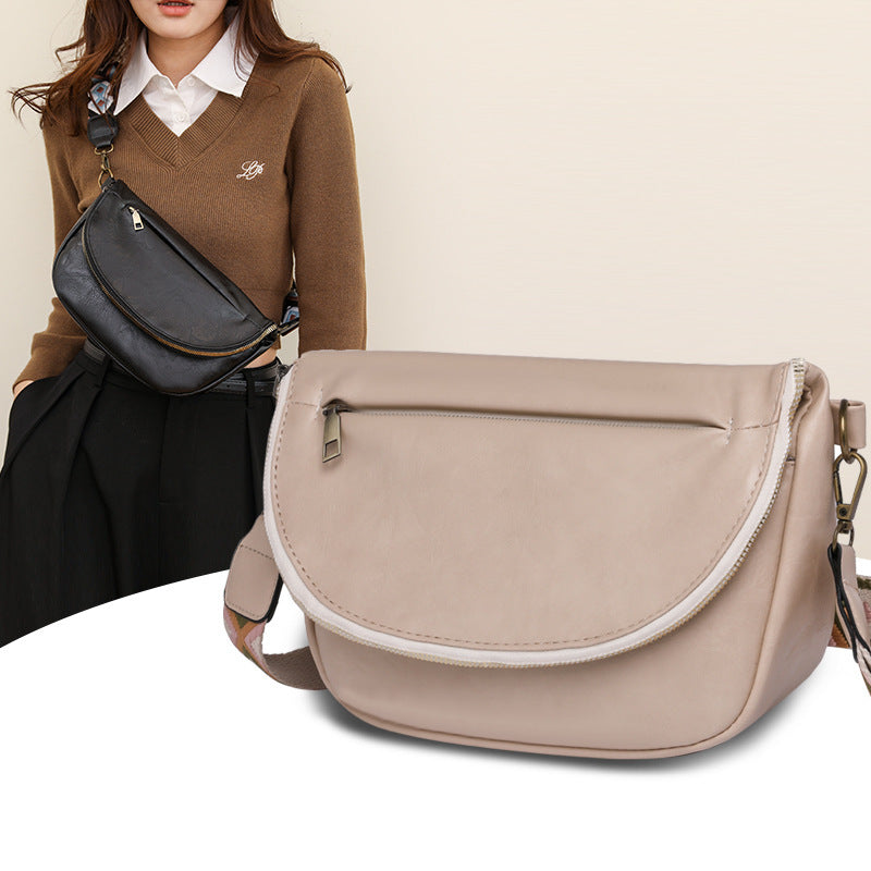 Cross-border bag women's new fashion retro one-shoulder underarm bag ladies bag casual simple chest bag women