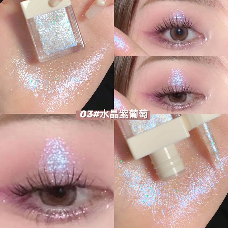 Gegebear Gege Bear Liquid Eyeshadow Pearlescent Sequins Glitter Silkworm Eyeshadow Brighten a Drop of Tear Makeup Wholesale