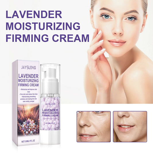 Jaysuing Lavender Pearl Cream Repairs Skin, Moisturizes and Hydrates, Reduces Fine Lines, Wrinkles and Firms 