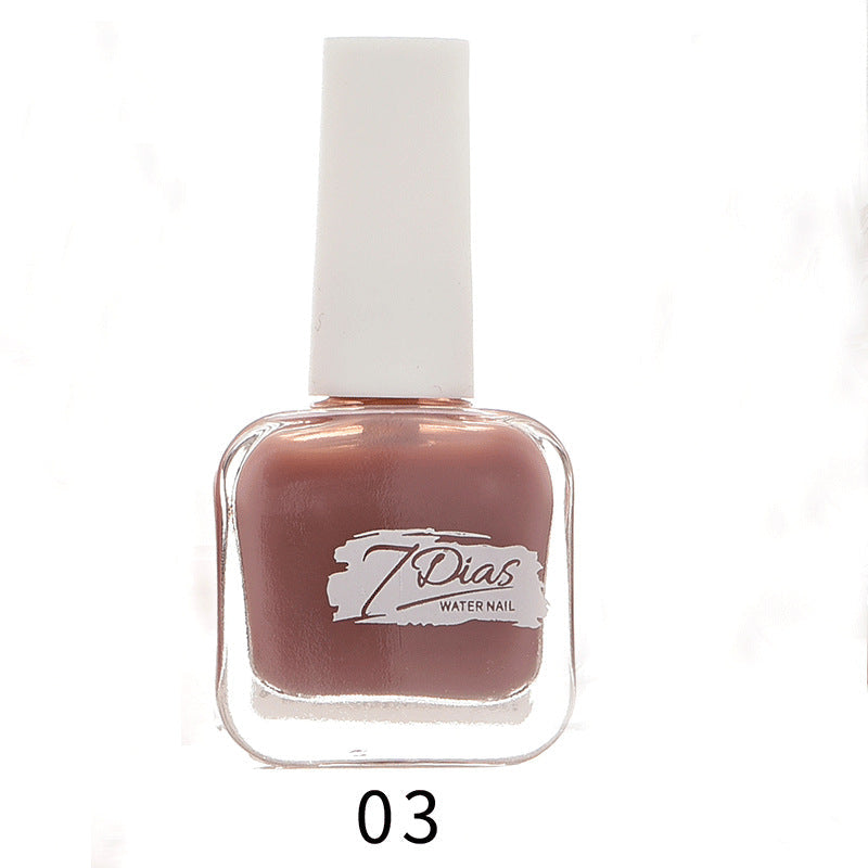 bk new 22 color ice transparent seven days water-based nail polish no baking long-lasting can not be peeled and pulled healthy no odor wholesale 