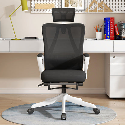 Office chair 4D waist swivel chair office computer chair home reclining ergonomic chair sedentary student mesh chair