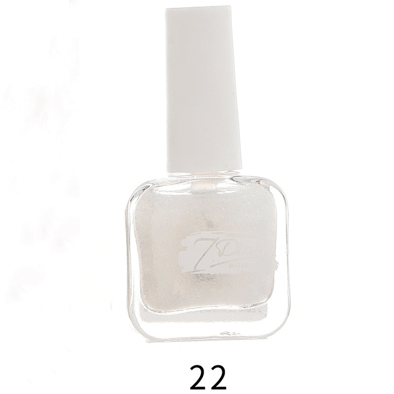 bk new 22 color ice transparent seven days water-based nail polish no baking long-lasting can not be peeled and pulled healthy no odor wholesale 