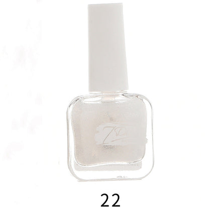 bk new 22 color ice transparent seven days water-based nail polish no baking long-lasting can not be peeled and pulled healthy no odor wholesale 