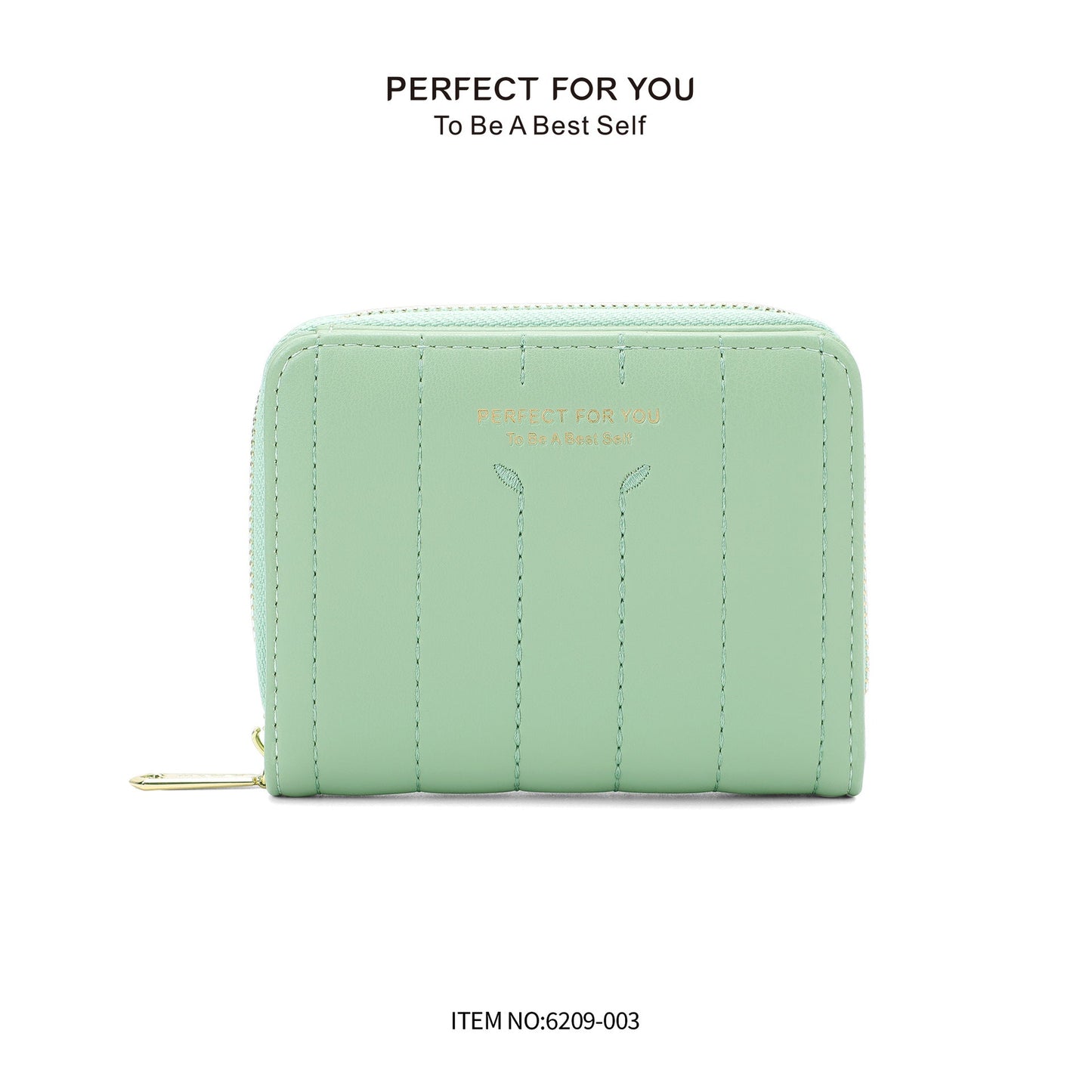 foreveryoung short PU soft leather wallet ladies two-fold zipper simple card holder high-end short wallet wholesale 