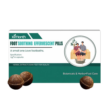 Ximonth foot effervescent pills relieve physical fatigue and discomfort, dispel cold and dampness, foot effervescent pills 