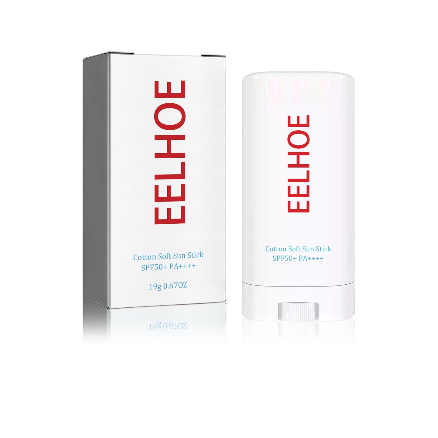 EELHOE Cotton Soft Protective Stick Natural Concealer Refreshing Moisturizing Anti-UV Moisturizing Whitening Skin Protective Stick 