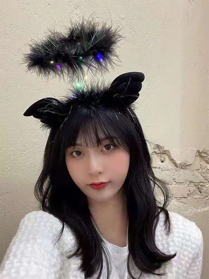 ថ្មីស្រឡាងទេពអប្សរ feather goose garland feather glitter headdress អ៊ិនធឺណិត តារារាត្រីផ្សារក្នុងស្រុក រុញស្កែនកូដ អំណោយតូចៗលក់ដុំ