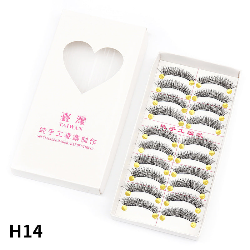 dingsen false eyelashes producer boutique 216 217 រោមភ្នែកធម្មជាតិ រោមភ្នែកក្រាស់តុបតែងកូនក្រមុំ