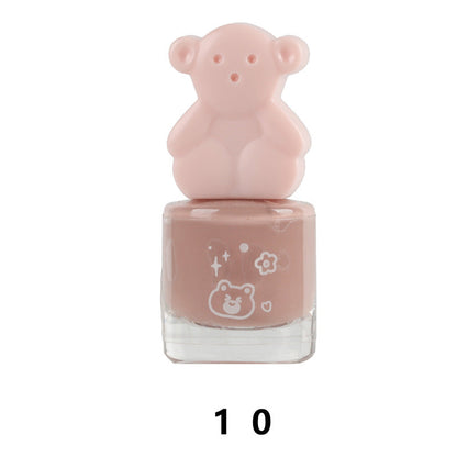 Bei Shijie water-based cute no-bake long-lasting non-peelable quick-drying nude color no odor nail polish wholesale