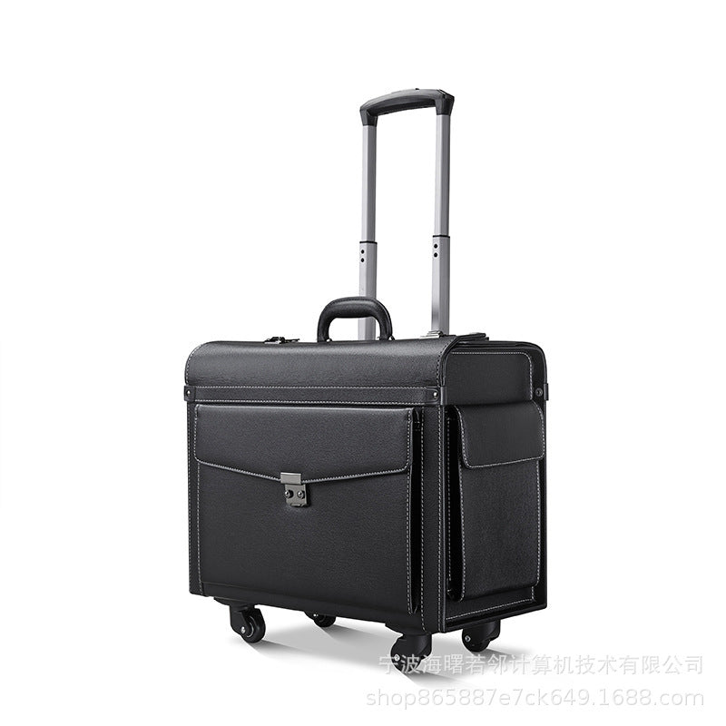 Stewardess flight case conductor luggage captain trolley case law business boarding case equipment box box cash box 18 អ៊ីង 