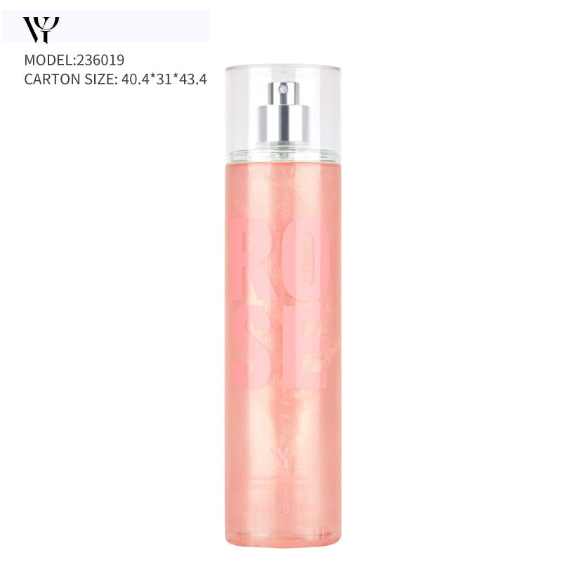 WY Victoria Hibiscus Body Spray Women's Perfume Pearlescent Glitter Cross-border Long-lasting Light Fragrance Fresh Floral and Fruity Fragrance