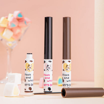 SUAKE polka dot mascara Dalmatian thick curling long thin head mascara is not easy to smudge cross-border makeup