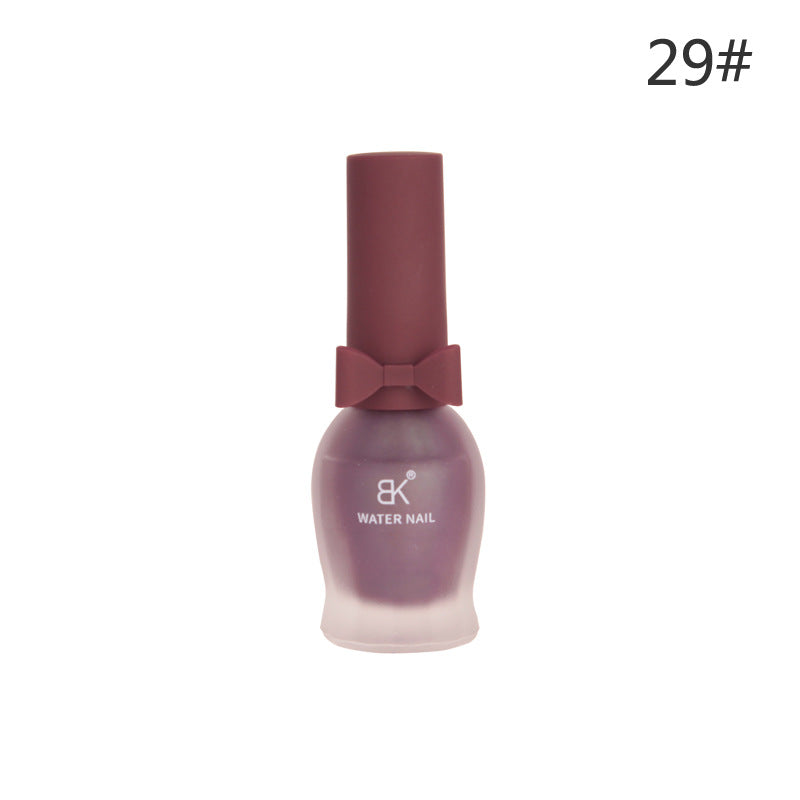 BK bow 30 colors matte matte whitening 7 days water-based nail polish no baking no odor can not be peeled wholesale