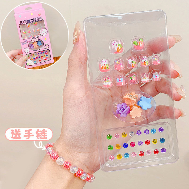 Children's nail stickers girl stickers baby nail stickers waterproof girls princess cartoon stickers paper cartoon toys