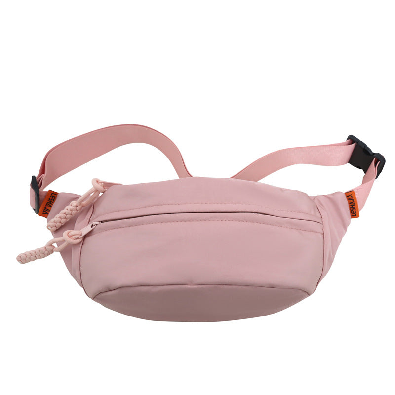 Chest bag women ins trendy brand leisure sports messenger bag Japanese student small backpack light riding waist bag wholesale 