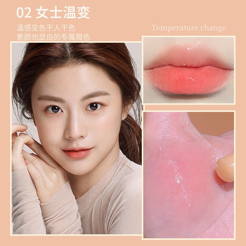 NOVO colorless lip balm temperature change moisturizing lip lines lip primer temperature change color lip balm wholesale 