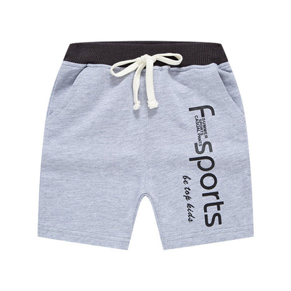 2024 New Summer Children's Shorts Half Pants Korean Boys Letter Sports Pants Manufacturers Wholesale One Piece Dropshipping