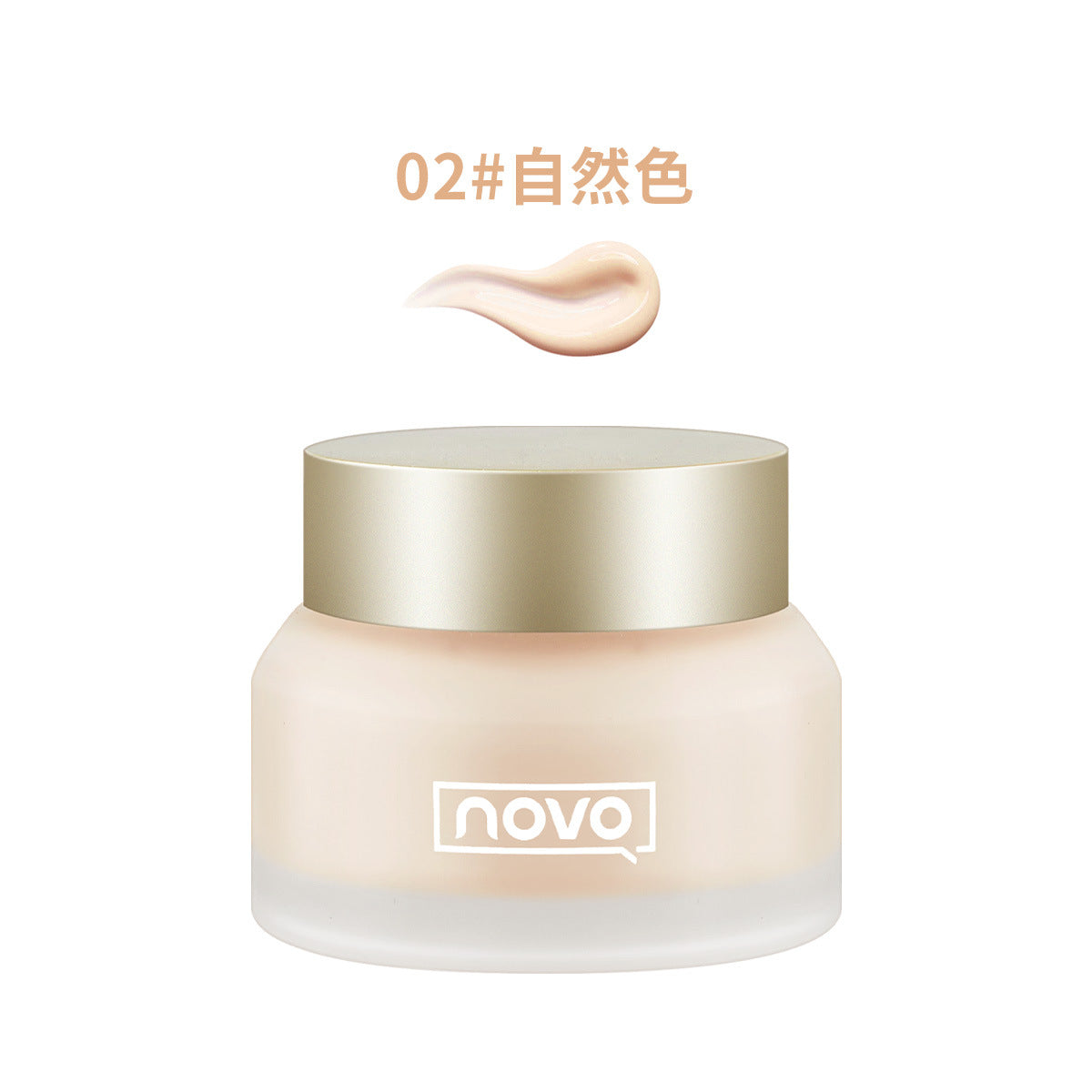 NOVO Luxury Pet Soft Light Foundation Cream មិនជ្រាបទឹក ធន់នឹងញើស ក្រែមលាបមុខគ្មានការលុប កំចាត់ជាតិប្រេង ផ្តល់សំណើមដល់សិស្សានុសិស្ស មូលនិធិ Liquid តម្លៃសមរម្យ