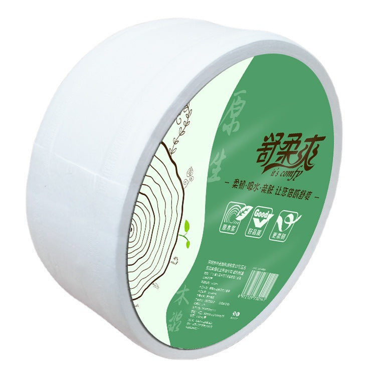 Shu Rou Shuang 650g log treasure commercial large roll hotel toilet paper wet water large roll paper cheap wholesale