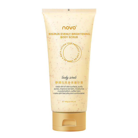 NOVO soothing and brightening body scrub moisturizing and exfoliating goose bumps whole body whitening men and women summer