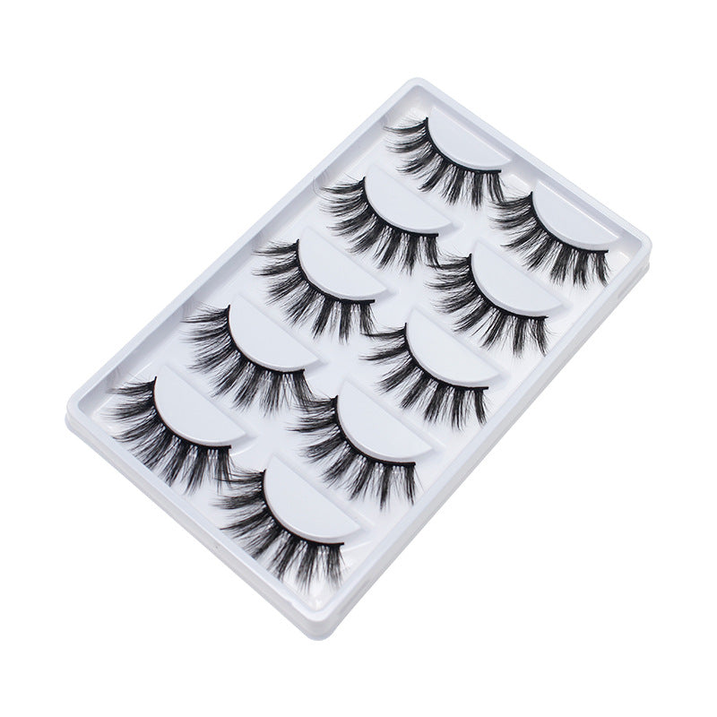 DINGSEN false eyelashes factory cross-border stable supply manufacturers wholesale cotton thread stems 5 pairs A-10 comfortable and soft