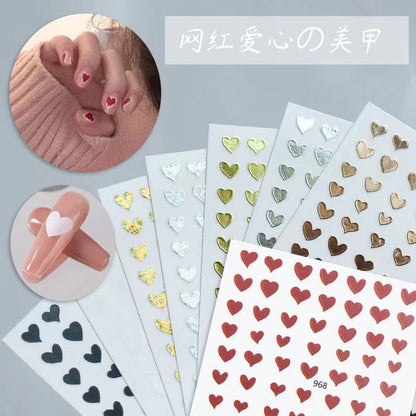 New hollow butterfly hot gold and silver nail stickers star-shaped small fragrance style laser three-dimensional relief cross-border nail stickers