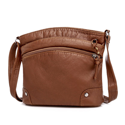 Retro small bag 2024 new style women's bag European and American trendy ladies shoulder bag casual simple messenger bag wholesale bag 