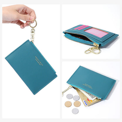 Wesson foreign trade small wallet multi-function card holder Korean version zipper card holder ins style student wallet mini coin purse 