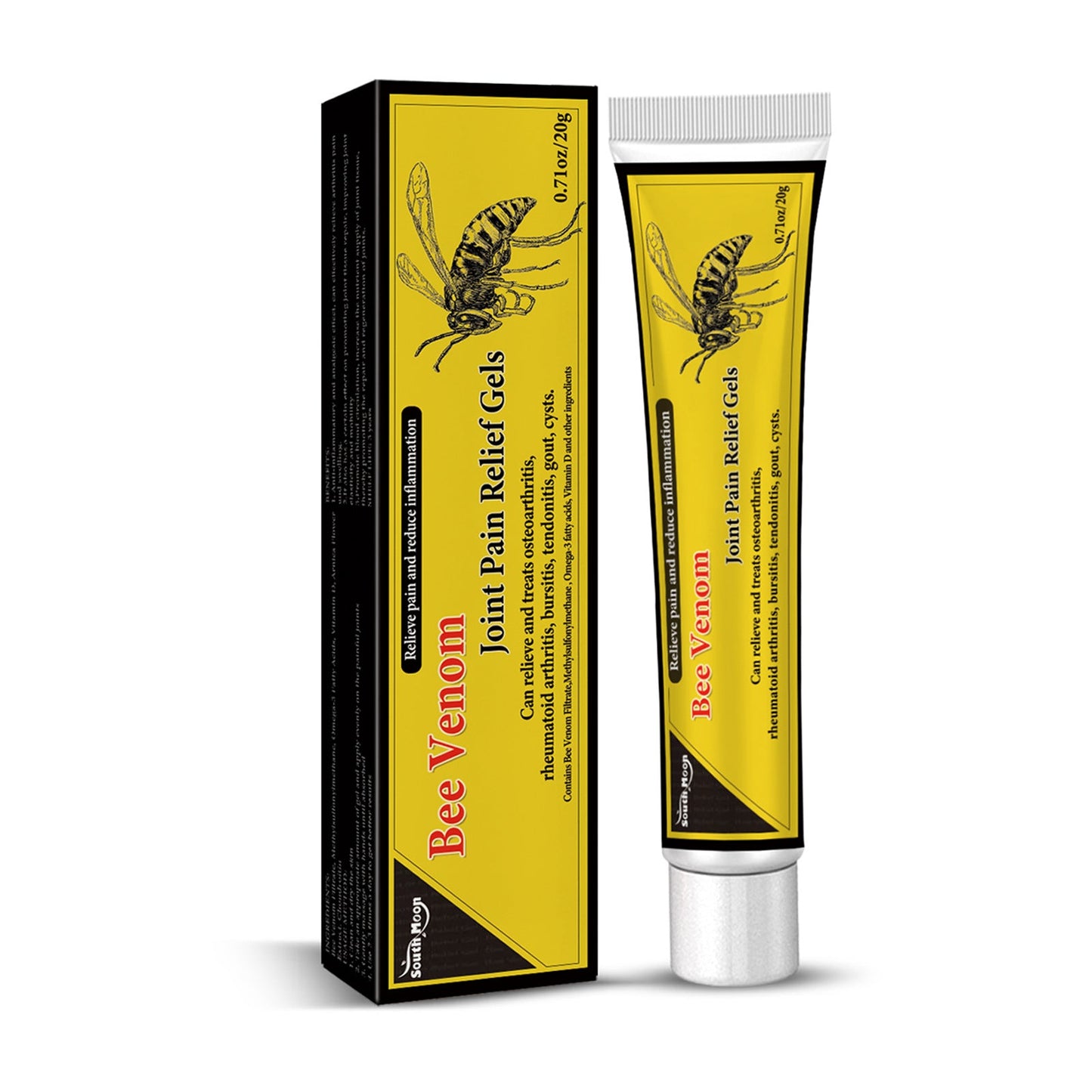 South Moon joint pain gel relieves lumbar vertebrae, finger joints, shoulder and neck pain and massages 