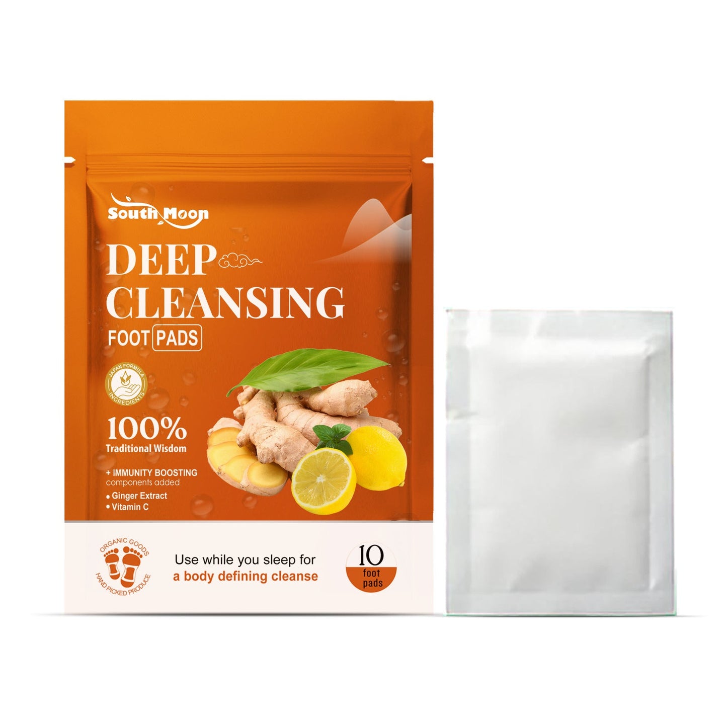 South Moon Ginger Deep Cleansing Foot Patch Relieves and relaxes the body and mind and improves sleep quality Foot care patch 