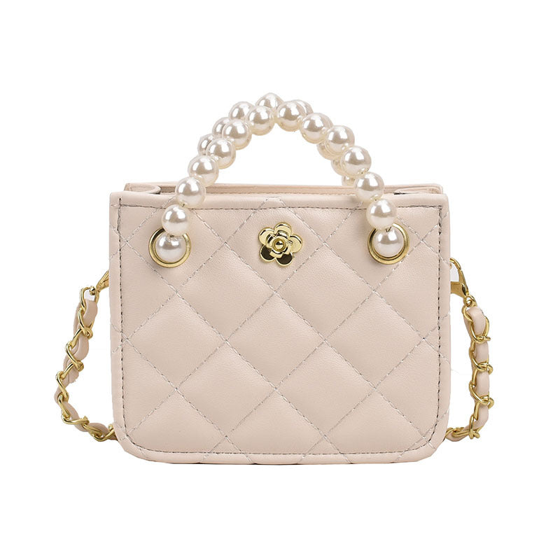 Pearl handbags for women fashion small Chanel style crossbody bag advanced chain shoulder bag texture parent-child bag wholesale