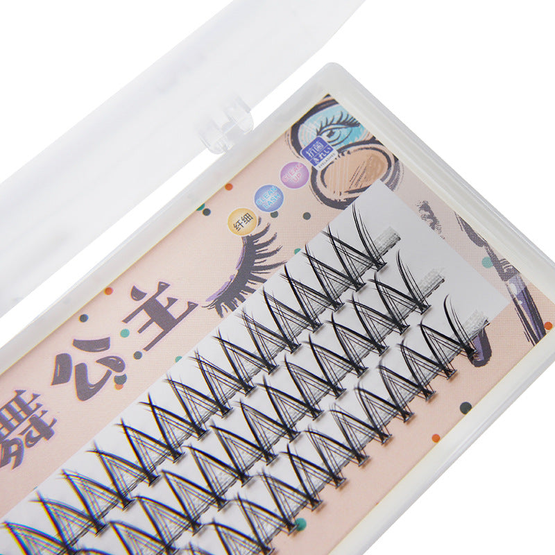 Dingsen false eyelashes V-shaped eyelashes magnolia eyelashes single cluster natural self-grafted eyelashes segmented eyelashes