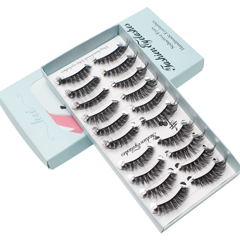 Dancing Princess False Eyelashes Fairy Natural Thick Curled 10 Pairs Mixed Set Grafting