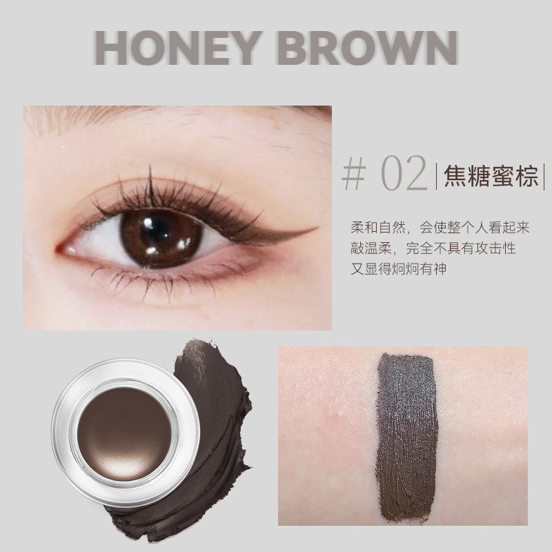 NOVO eyeliner eyebrow cream female makeup does not smudge waterproof long-lasting eyeliner gel brush smooth rich color smooth 