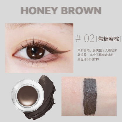 NOVO Eyeliner Eyebrow Cream សម្រាប់នារី ក្រែមលាបត្របកភ្នែកជាប់បានយូរ មិនកក មិនប្រតាក មិនជ្រាបទឹក និងជាប់បានយូរ ត្របកភ្នែករលោង 