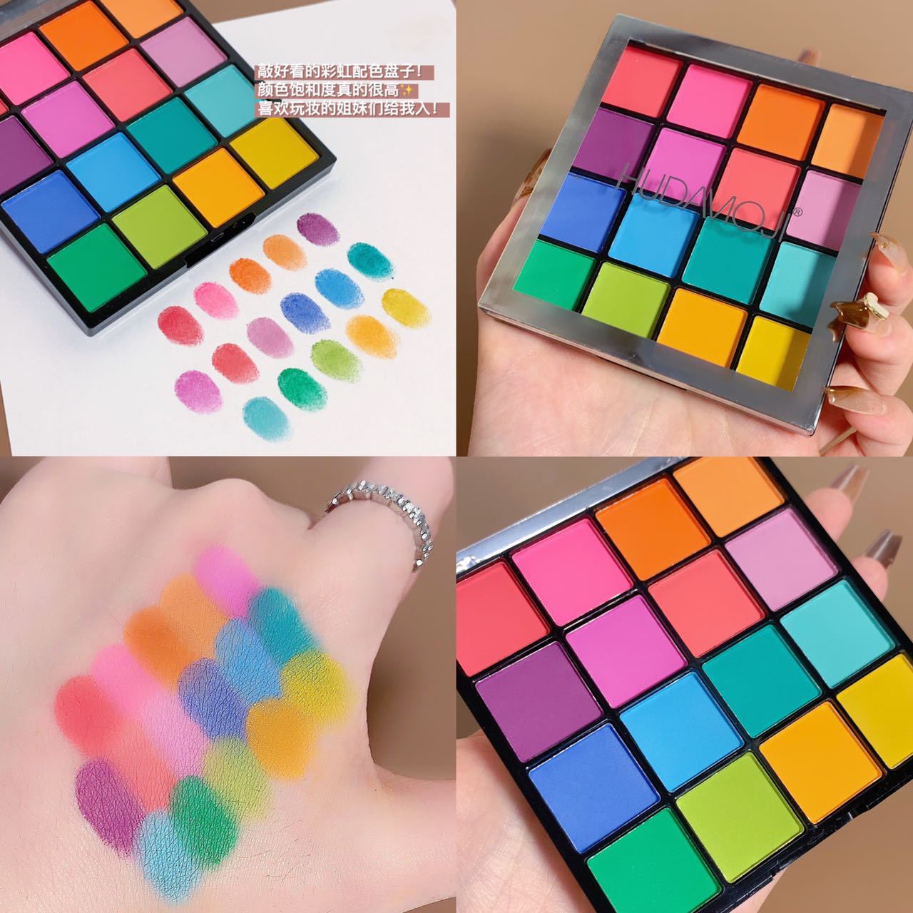 Foreign trade makeup 16 color eye shadow palette matte earth color flower fairy makeup eye makeup contour makeup makeup palette cross-border