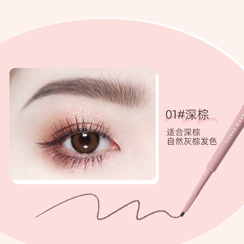 Novo soft mist ខ្មៅដៃគូសចិញ្ចើម 3-in-one ultra-fine eyebrow pencil non-smudge ពិតប្រាកដ ប្រឆាំងនឹងញើសក្បាលពីរ រោមចិញ្ចើមព្រៃ ជាប់បានយូរ លក់ដុំ 