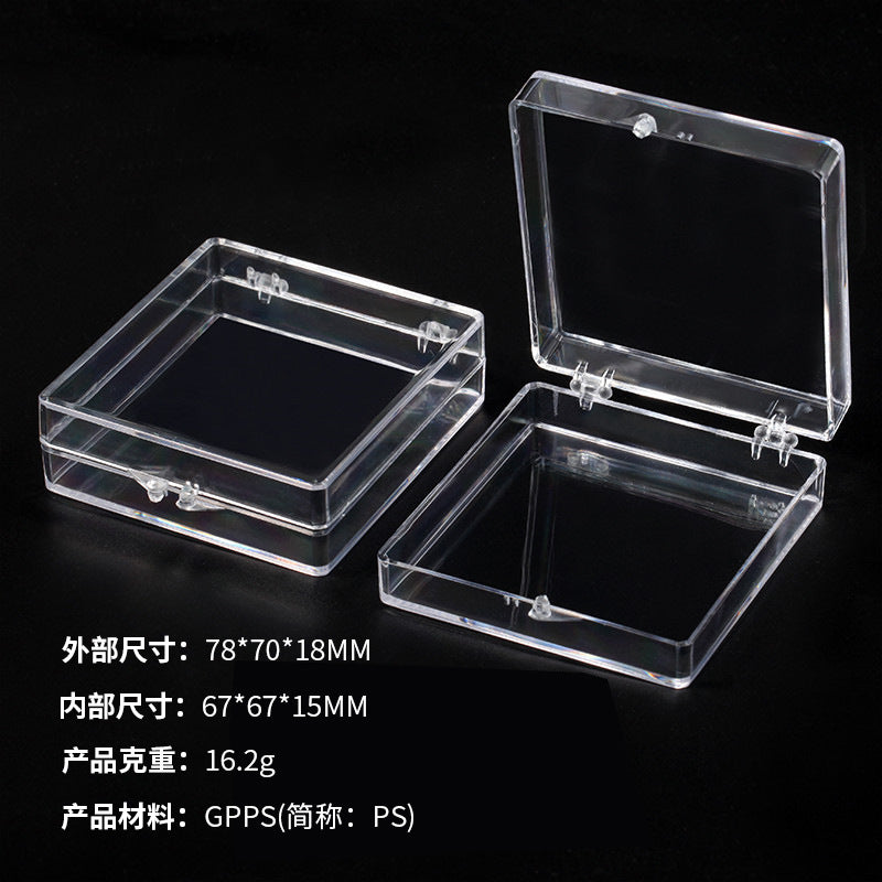 Handmade wearable nail storage box transparent cover transparent bottom acrylic nail piece wearable nail packaging box wholesale