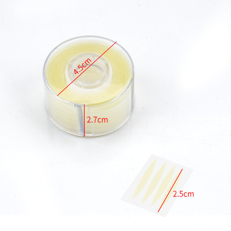 Wholesale double eyelid tape roll mesh round heart-shaped breathable invisible double eyelid tape 600 stickers per roll