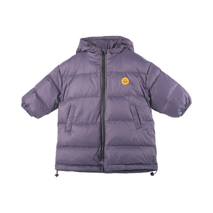 [Clearance Sale] Children's National Standard 90 White Duck Down Hooded Down Jacket Boys and Girls Baby Warm Jacket