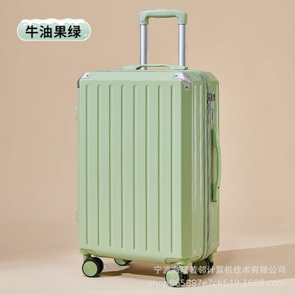 24 inch student pressure-resistant trolley case suitcase with USB charging port travel case manufacturer wholesale metal corner password box 