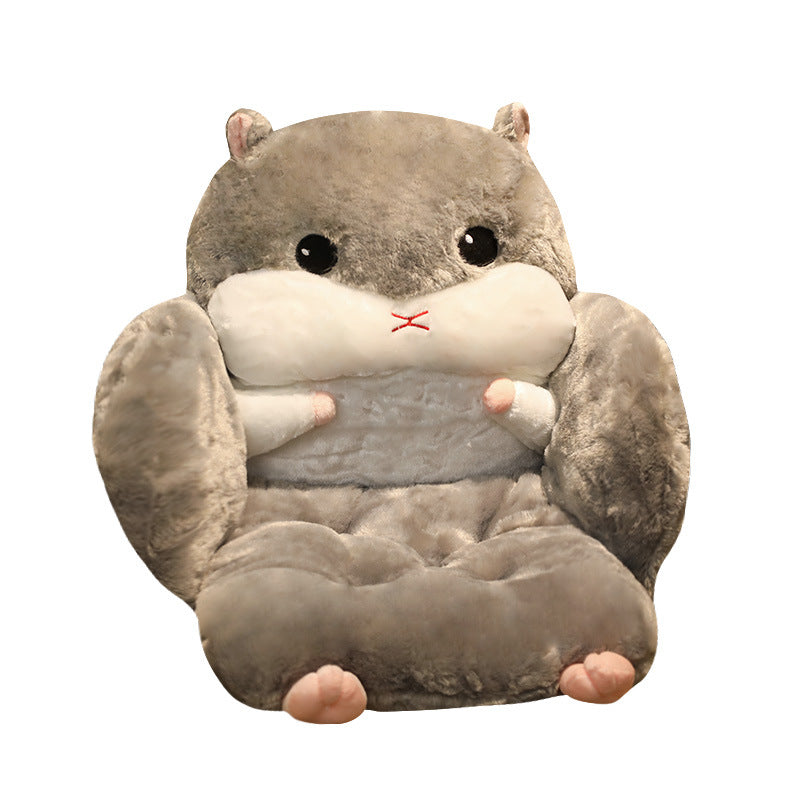 Hamster half-enclosed cushion cushion integrated office chair cushion thickened student seat cushion dining chair bench buttocks cushion