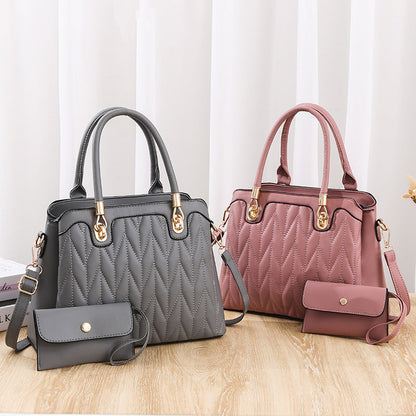 2024 autumn and winter new Korean mother-and-child bag trendy European and American style women's shoulder crossbody handbag one piece drop shipping