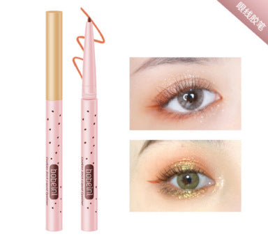 ប៊ិច bobeini fine-tipped color eyeliner gel pen ដើម្បីឱ្យភ្លឺ រលោង និងមិនងាយប្រឡាក់ និងលុបគ្រឿងសម្អាង ប៊ិចជែលដែលផលិតពណ៌ឆ្លងព្រំដែន