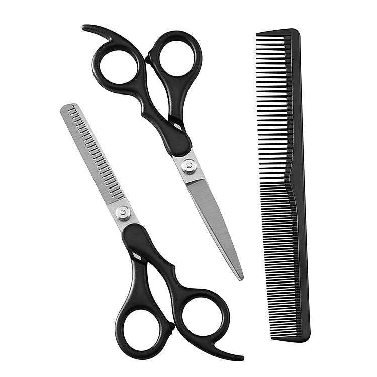 Children's stainless steel hairdressing special pet scissors full set of tooth scissors flat scissors hairdressing tools barber scissors set