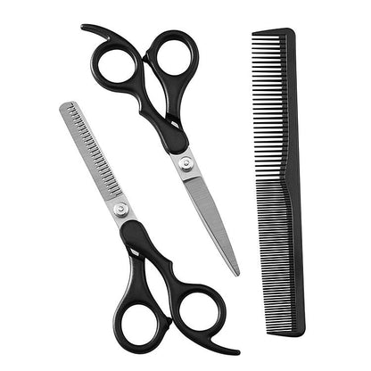 Children's stainless steel hairdressing special pet scissors full set of tooth scissors flat scissors hairdressing tools barber scissors set